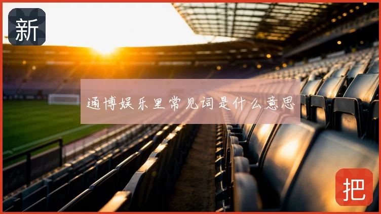通博娱乐里常见词是什么意思